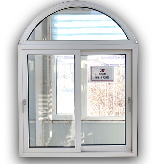 China Double Insulated Glass Utility Vinyl Single Sliding Window with