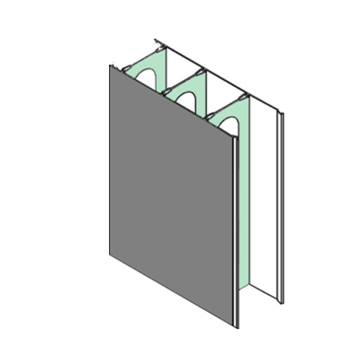 PVC Permanent Formwork Profiles Plastic Extrusion Rigid Profiles For concrete Wall